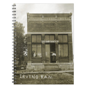 CUADERNO IRVING KANSAS POST OFFICE FOTO MARSHALL COUNTY KS