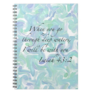 Cuaderno Isaiah 43:2 Cuando vayas...