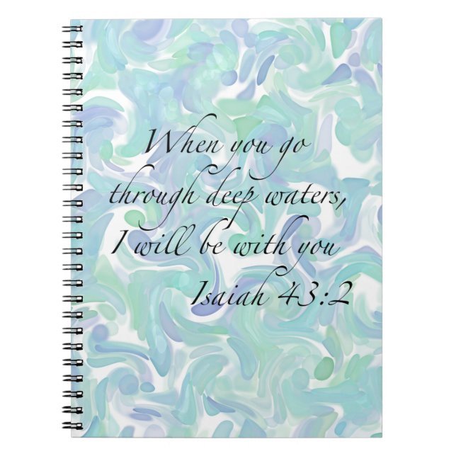 Cuaderno Isaiah 43:2 Cuando vayas... (Frente)