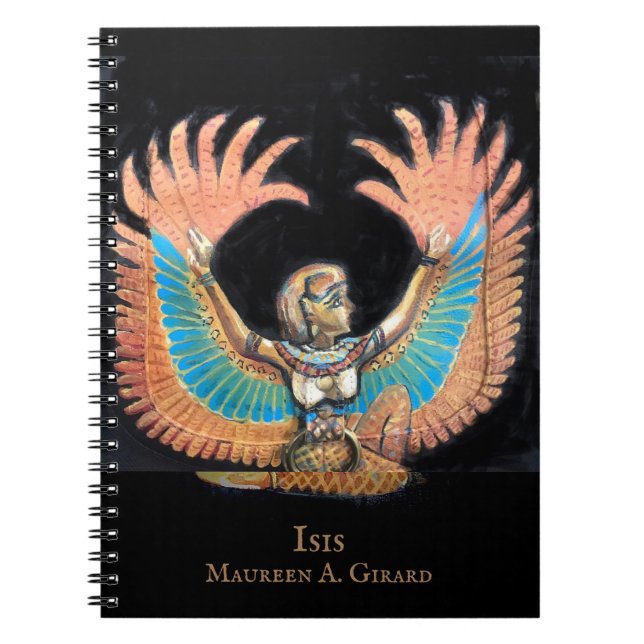 Cuaderno Isis Diosa Egipcia Wings Maureen Girard (Frente)