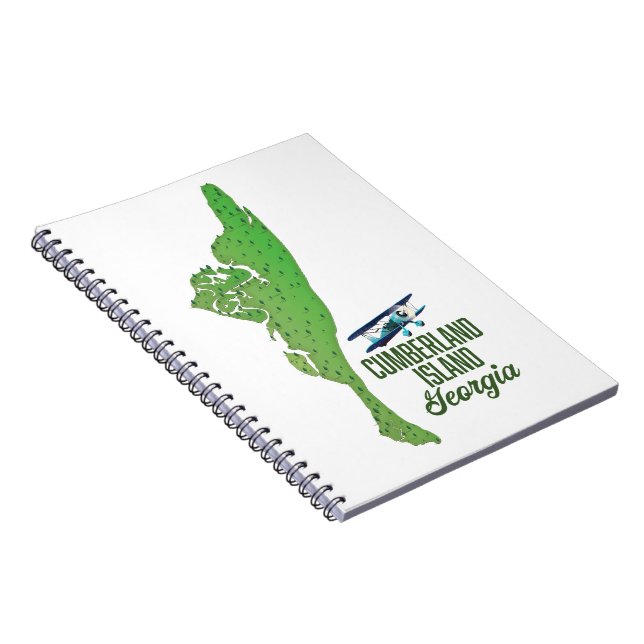 Cuaderno Isla Cumberland Mapa de Georgia (Lado Derecho)