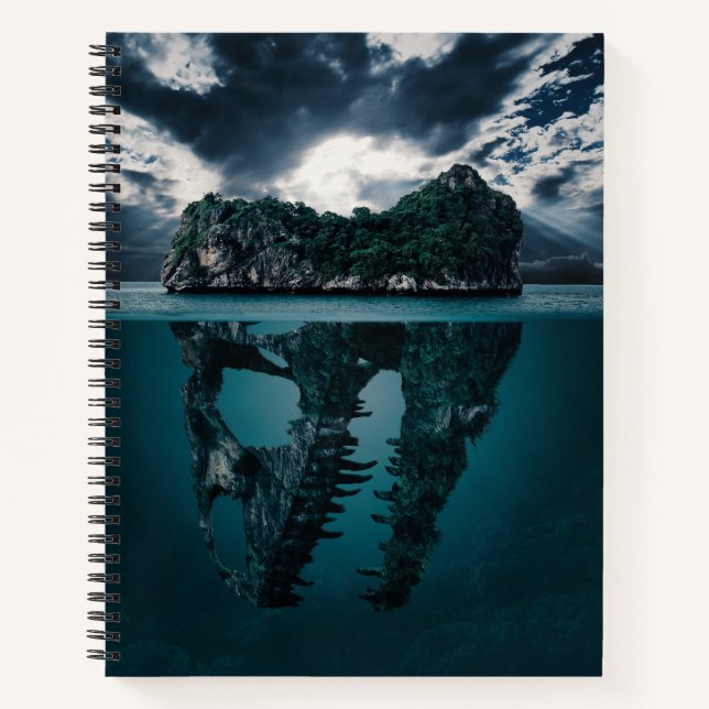 Cuaderno Isla de cráneo de Dinosaur (Anverso)