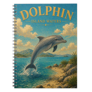 Cuaderno Isla de delfines Aguas Watercolor GeoSaga