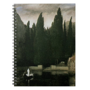 Cuaderno Isla de los Muertos por Arnold Bocklin, simbolismo