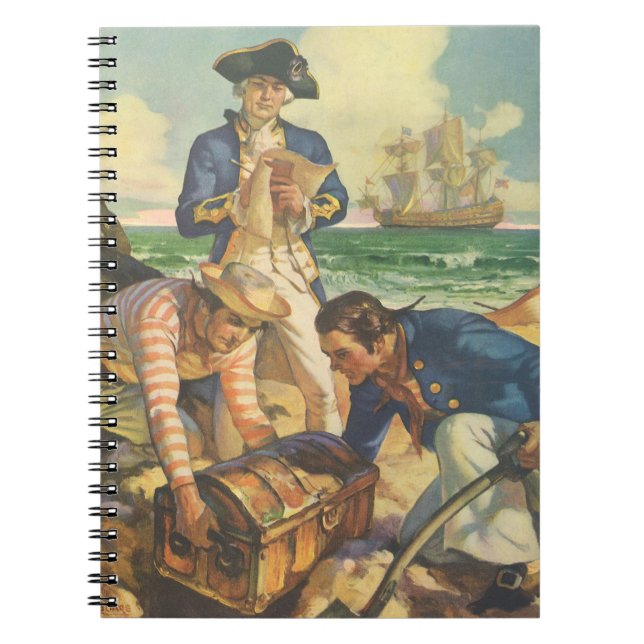 Cuaderno Isla del Tesoro, Piratas de Cuentos de Hadas Vinta (Frente)