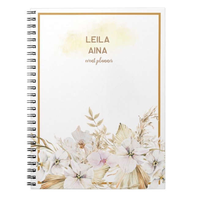 Cuaderno Isla Floral Boho Watercolor (Frente)