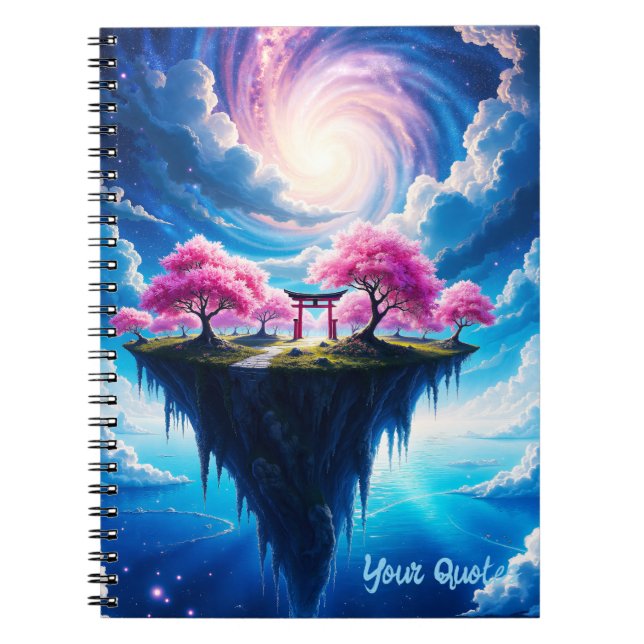 Cuaderno Isla Flotante Arte Sakura (Frente)