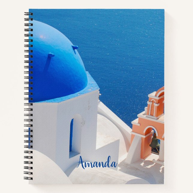 Cuaderno Isla Griega Santorini (Anverso)