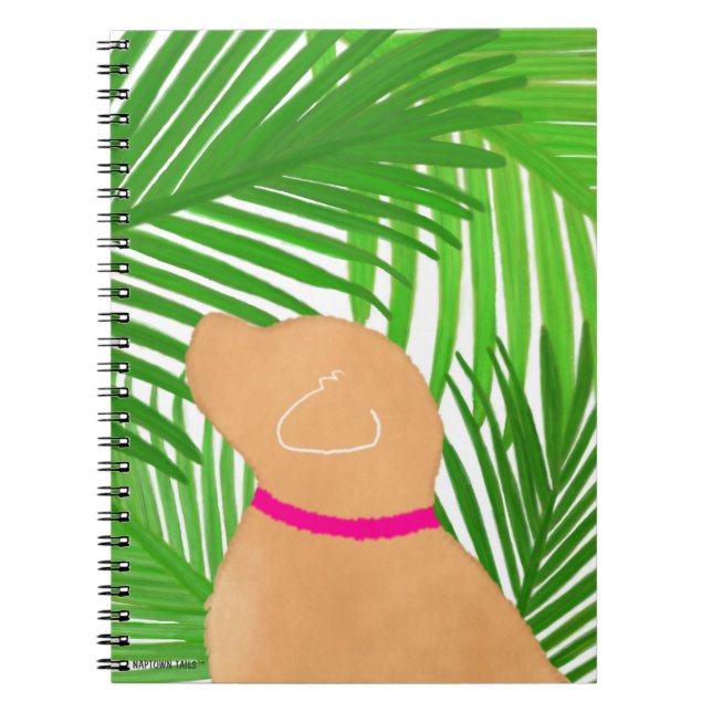 Cuaderno Isla Palma Verde Perro Amarillo (Frente)