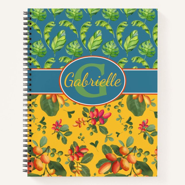 Cuaderno Isla tropical personalizada (Anverso)