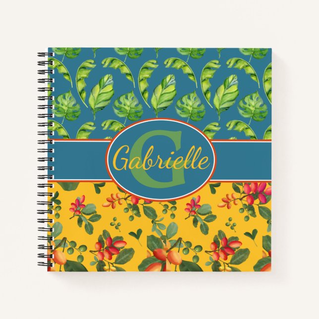 Cuaderno Isla tropical personalizada (Anverso)