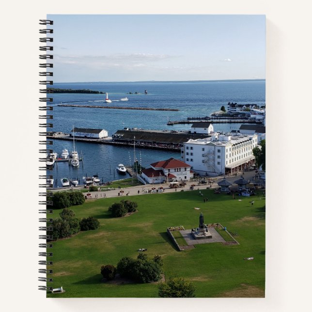 Cuaderno Isla y puerto Mackinac, Michigan (Anverso)