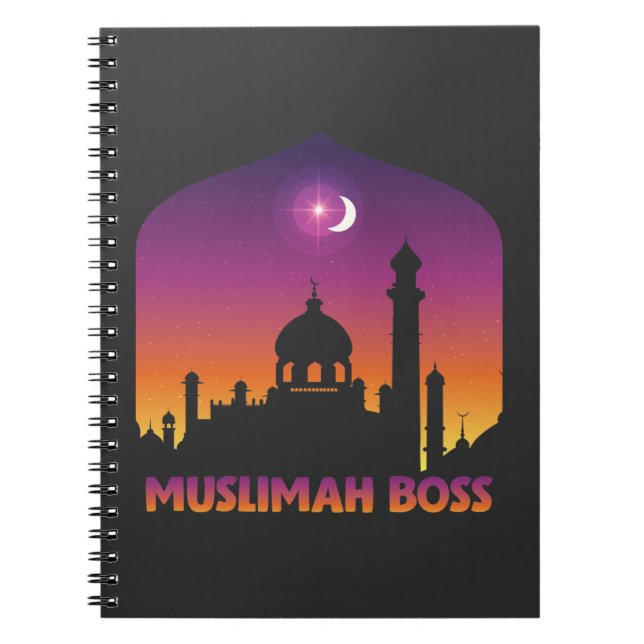 Cuaderno Islam Muslimah Boss Religioso Árabe Musulmán (Frente)