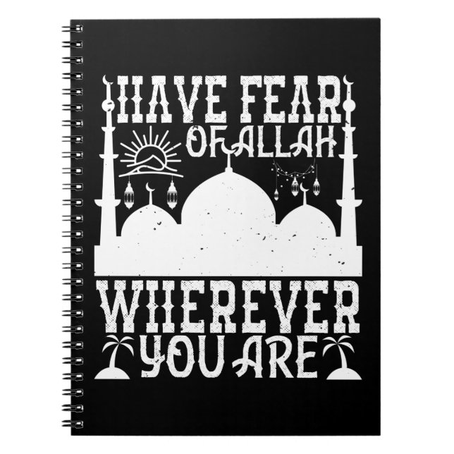 Cuaderno Islam - Tengan Miedo De Alá Donde Sean. (Frente)