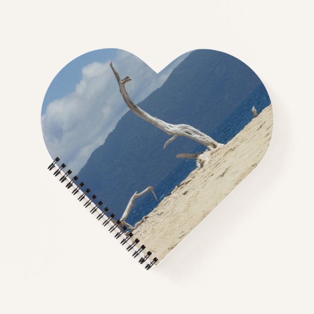 Cuaderno Islas Frankland - Australia Heart Notebook (Anverso)