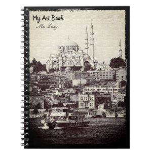 Cuaderno Istanbul, Sultan Ahmed Mosque, Turkey (vintage)