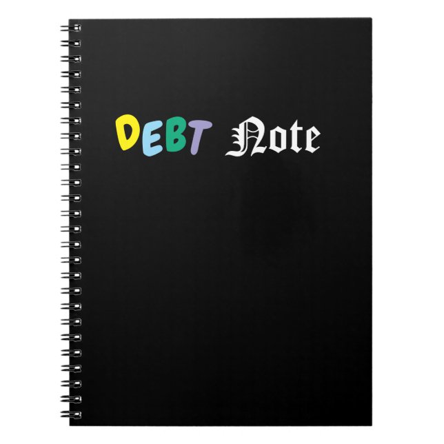 Cuaderno It is Debt Note. Not Death Note (Frente)