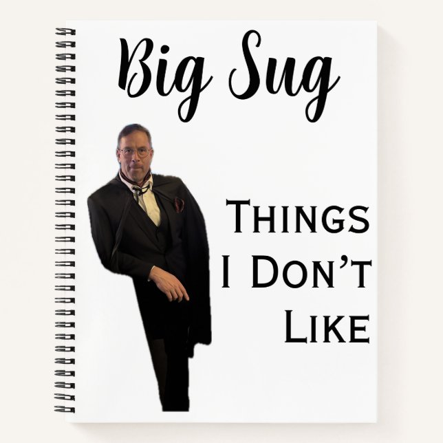Cuaderno  It Sug Things I Don’t Like Notebook (Anverso)