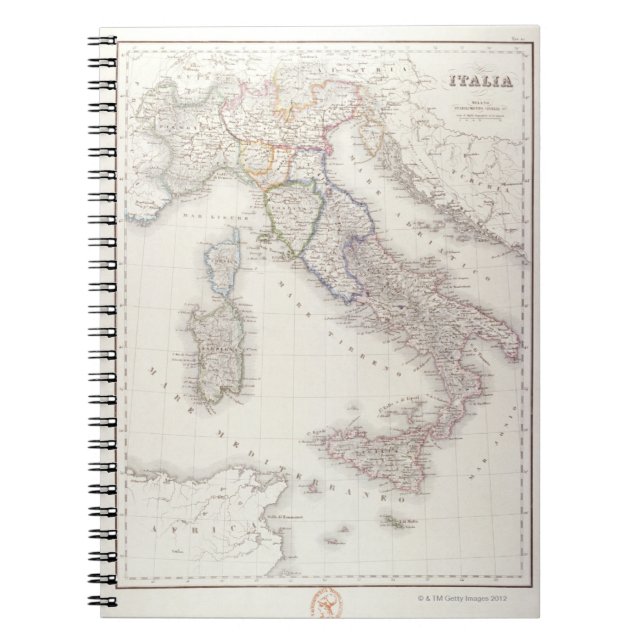 Cuaderno Italia antes de la unificación (Frente)