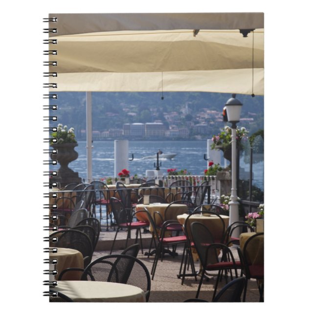 Cuaderno Italia, provincia de Como, Bellagio. Café junto al (Frente)