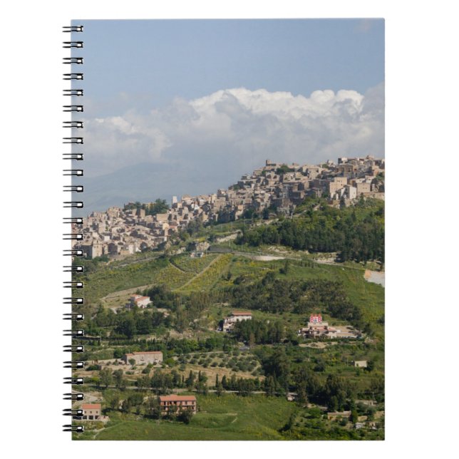 Cuaderno Italia, Sicilia, Enna, Calascibetta, Mañana Vista (Frente)