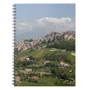 Cuaderno Italia, Sicilia, Enna, Calascibetta, Vista matutin