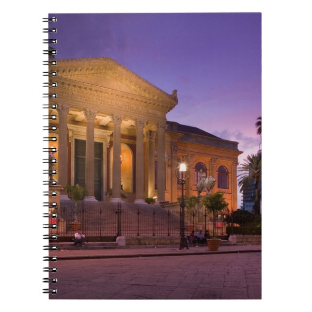 Cuaderno Italia, Sicilia, Palermo, Teatro Massimo Ópera (Frente)