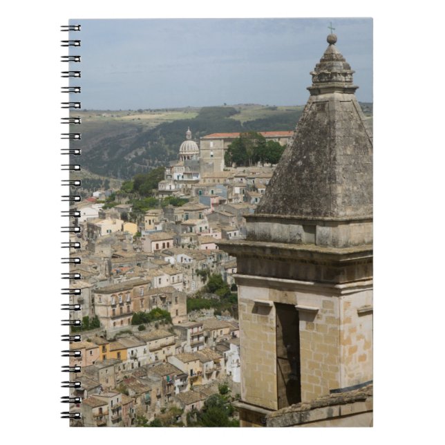 Cuaderno ITALIA, Sicilia, RAGUSA IBLA: Vista de la ciudad y (Frente)