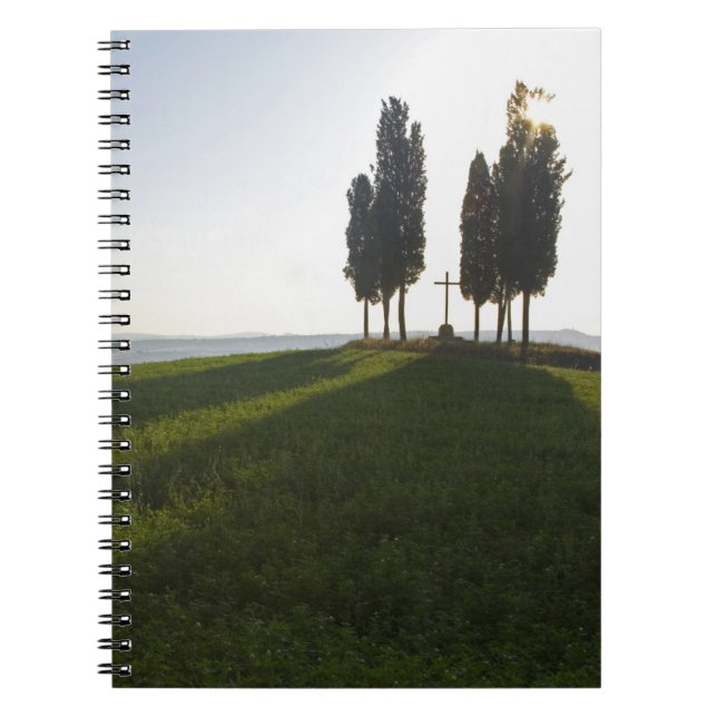 Cuaderno Italia, Toscana, cipreses en la Toscana con (Frente)