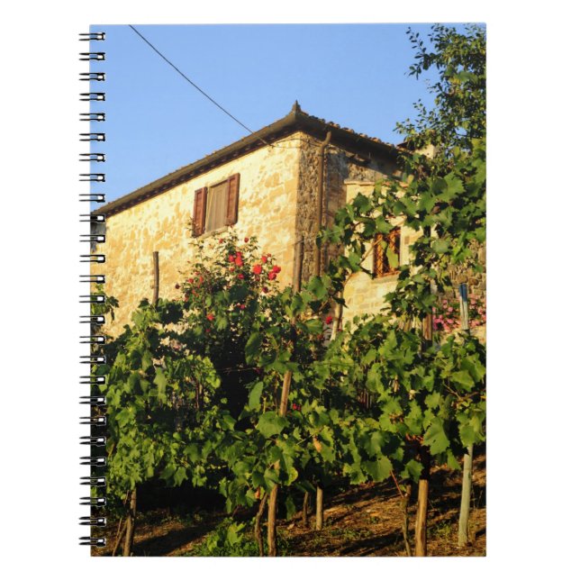 Cuaderno Italia, Toscana, Greve. Escenas vinícolas de final (Frente)