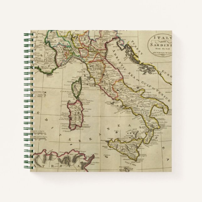Cuaderno Italia y Cerdeña (Anverso)