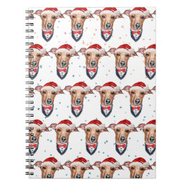 Cuaderno Italian Greyhound Dog Breed Christmas