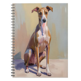 Cuaderno Italian Greyhound Dog Painting