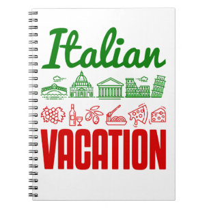 Cuaderno Italiano Vacation Italy Trip Travel Souvenir