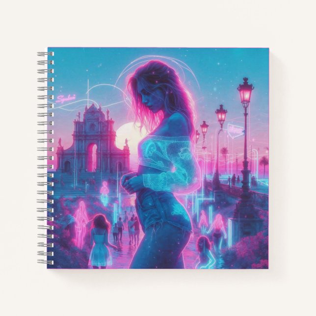 Cuaderno Italy | Ethereal Dreamy Urban Vaporwave Retrowave (Anverso)