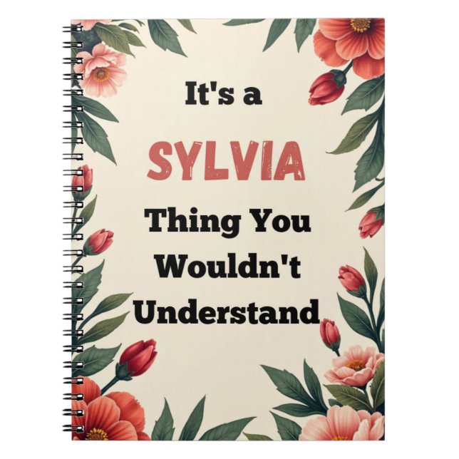 Cuaderno It's a Sylvia Thing You Wouldn't Understand (Frente)