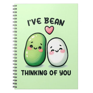 Cuaderno I've Bean Thinking of You Cute Kawaii