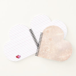 Cuaderno Ivory and rosegold accents florals AI art 