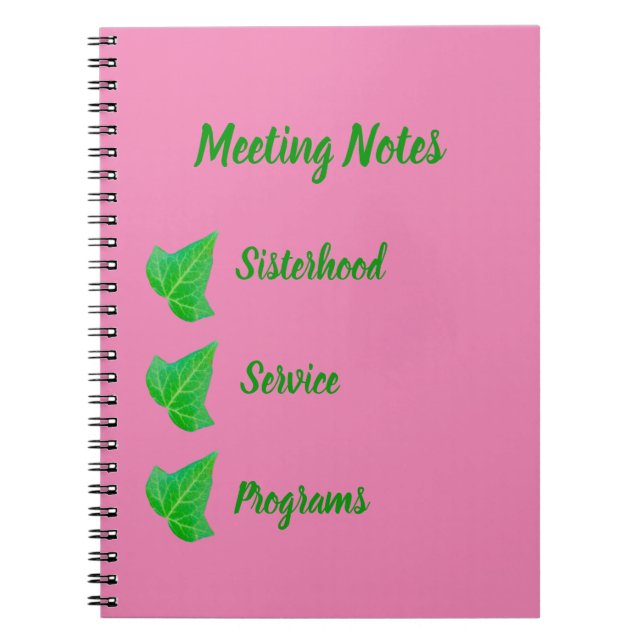 Cuaderno Ivy Notebook (Frente)