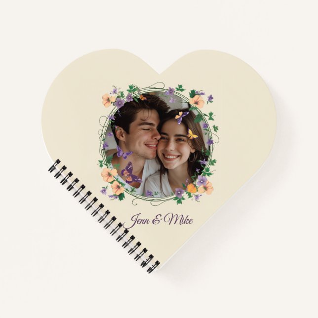Cuaderno Ivy romántico y mariposas (Anverso)