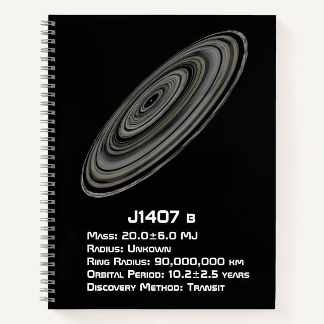 Cuaderno J1407 b (1SWASP J140747.93-394542.6 b) (Anverso)