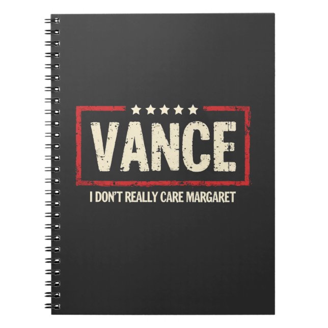 Cuaderno J. D. Vance Gracioso Meme que realmente no me impo (Frente)
