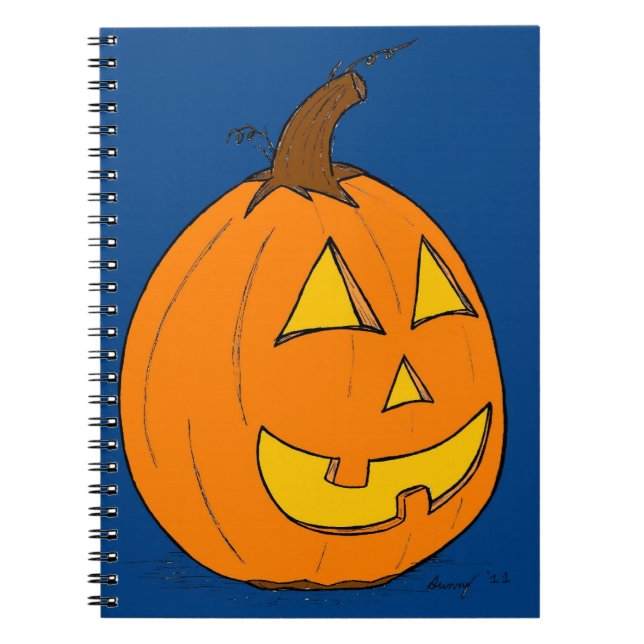 Cuaderno Jack o' Lantern Blue Notebook (Frente)