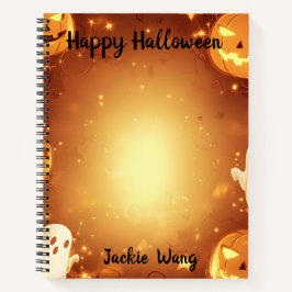 Cuaderno Jack o Lantern y Ghosts