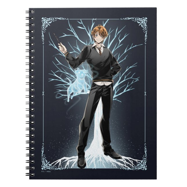 Cuaderno Jack Russell Terrier Patronus de Anime Ron Weasley (Frente)