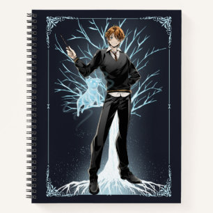 Cuaderno Jack Russell Terrier Patronus de Anime Ron Weasley