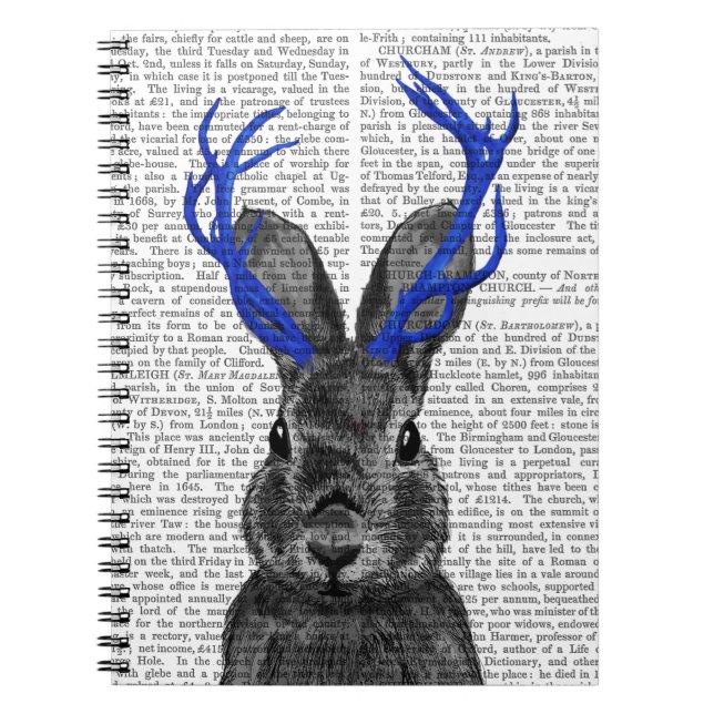 Cuaderno Jackalope con las Antillas Azules (Frente)