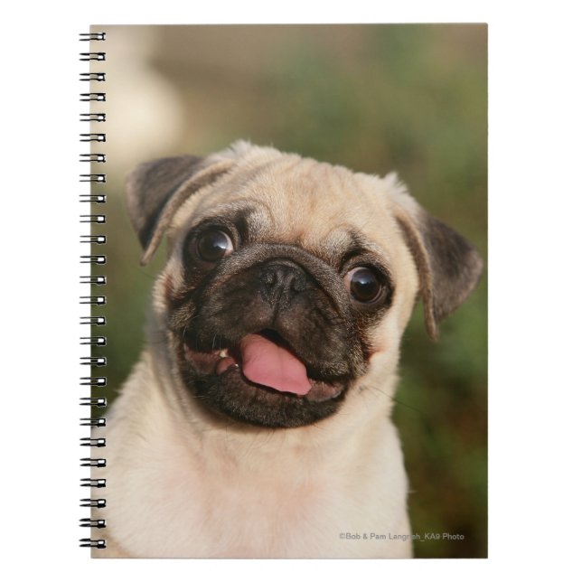 Cuaderno Jadeo del perrito del barro amasado del cervatillo (Frente)