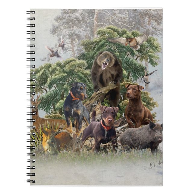 Cuaderno Jagdterrier alemán , siempre listo para cazar (Frente)