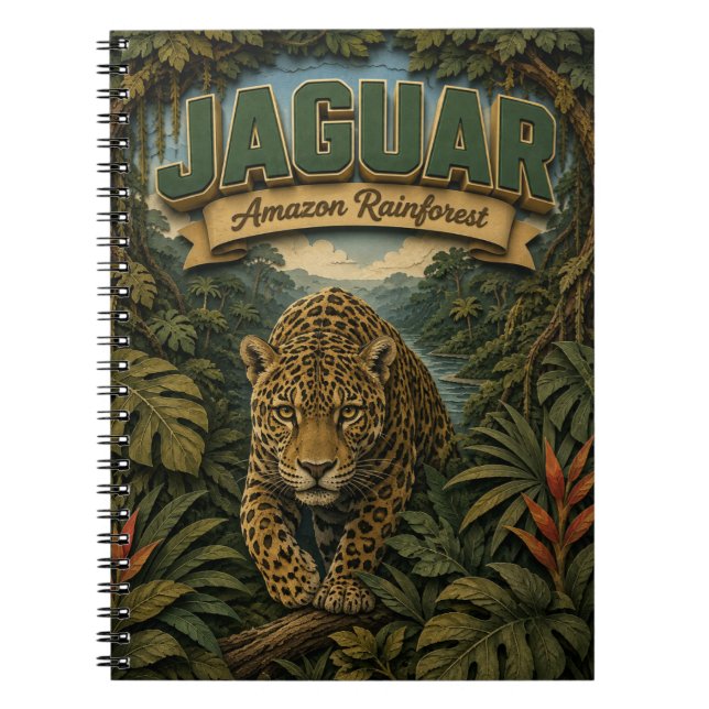 Cuaderno Jaguar Amazon Rainforest POPCUT (Frente)